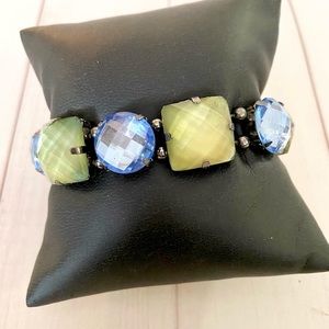 Beautiful Green and Blue stretch bracelet